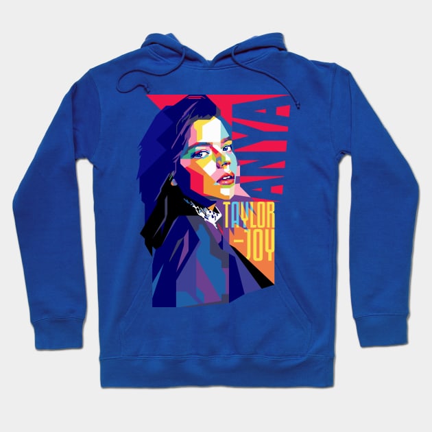 Anya Taylor-Joy Pop Art Hoodie by Laksana Ardie Store